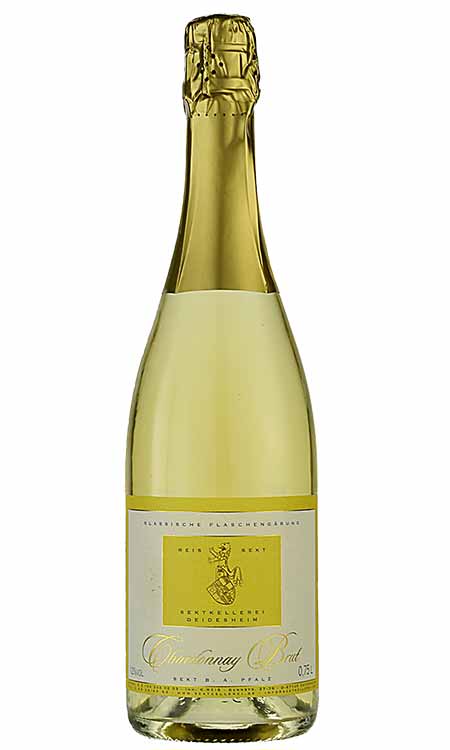 Chardonnay brut - Sekt b. A. Pfalz - klassische Flaschengärung